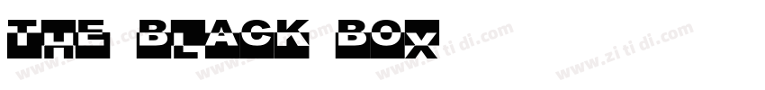 The Black Box字体转换